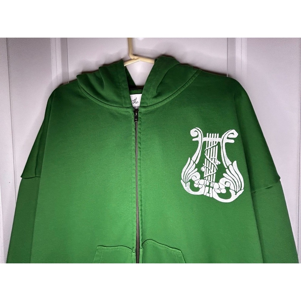 Lion + The Lamb "Garmet Of‎ Praise" Full Zip Green Hoodie Sz Mens Large NWOT